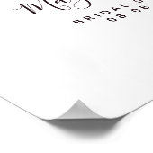 Meant to Bee ウェディングシャワーのお出迎え看板 ポスター (角)