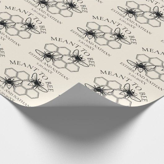 Meant to Bee ウェディング ラッピングペーパー (角)