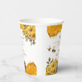 Meant To Bee | 水彩花卉婚前祝福会 紙コップ (右)