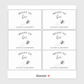 `Meant to Bee Honey Wedding Favor シール (シート)