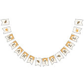 Meant to Bee Honeycomb Honey Drip Bridal Shower バンティングフラッグ (全)