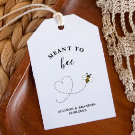 Meant to Bee Jar Label, Wedding Favor Honey  ギフトタグ