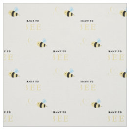 Meant To Bee Quote Funny Two Bees In Love Design ファブリック