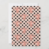 Meant to Bee Rustic Pink Wedding Invitation 招待状 (裏面)