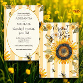 Meant to Bee Rustic Wedding Invitation 招待状