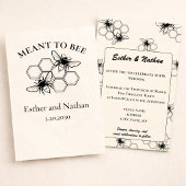 Meant to Bee Sweet Wedding 招待状