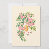 Meant To Bee Watercolor Floral Bridal Shower  招待状 (裏面)