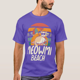 Meaowmi Beach boy Tシャツ
