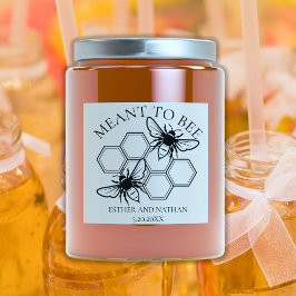 Meared to Bee結婚式の引き出物ラベル スクエアシール