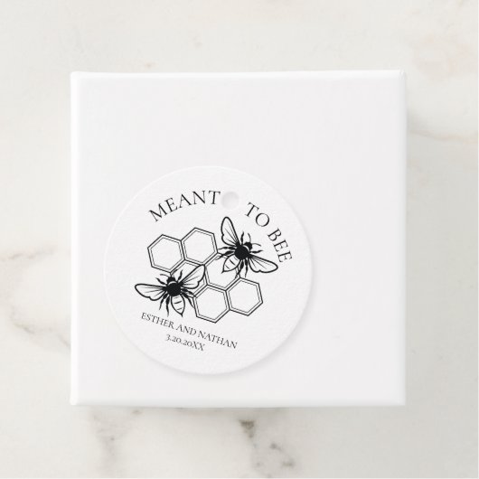 Meared to Bee結婚式の引き出物ラベル フェイバータグ (インサイチュ)