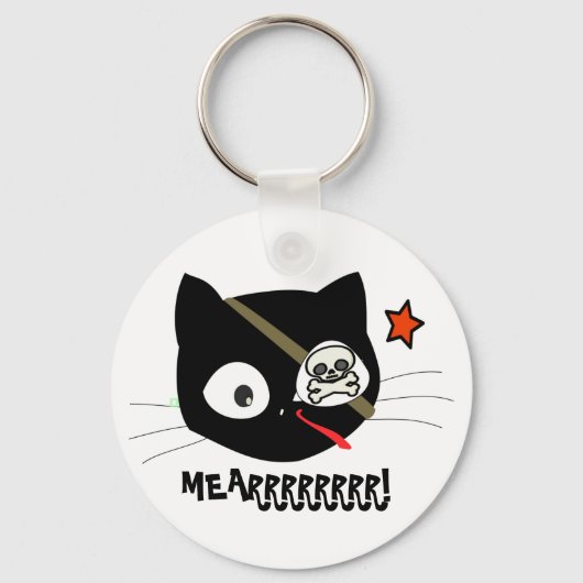 MEARRRRRRRR! Pirate Cat Key Chain キーホルダー (正面)