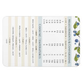 Measurements and Temps Cooking and Baking  Magnet マグネット (横)