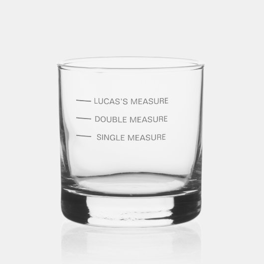 Measures Ginパーソナライズされた Glass Glasses Givesアイディア ウイスキーグラス (正面)