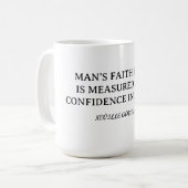 Measuring Your Faith コーヒーマグカップ (正面左)