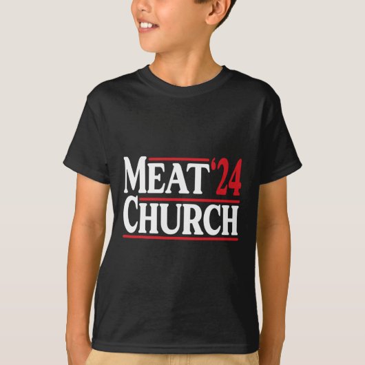 Meat Church 24 Bbq  Tシャツ (正面)