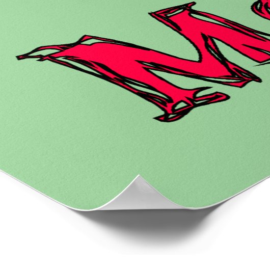 Meat-Free Zone ポスター (角)