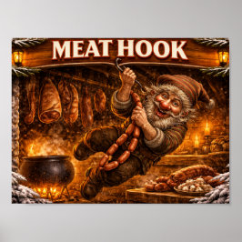 Meat Hook Icelandic Yule Lad ポスター