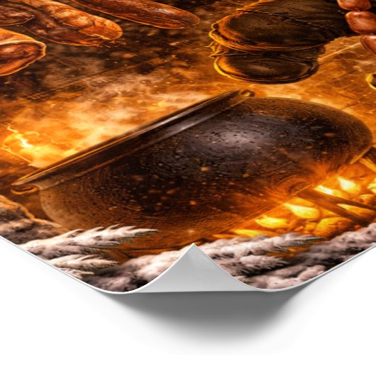 Meat Hook Icelandic Yule Lad ポスター (角)