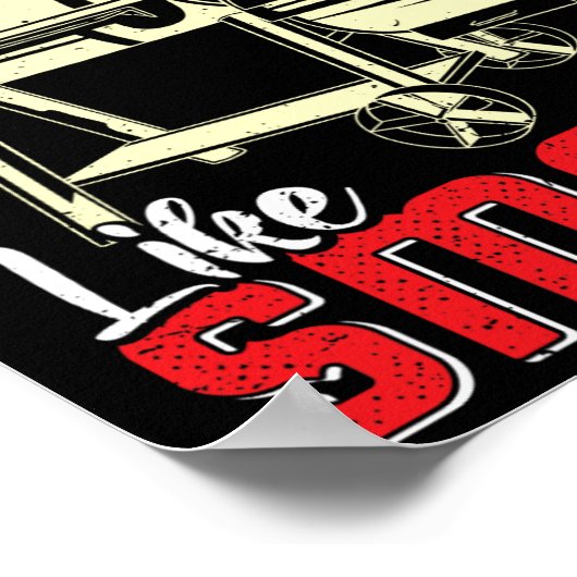 Meat Lover Real Men Smell Like Smoke Funny Men  ポスター (角)