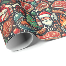 Meat Lovers' Christmas Wrapping Paper ラッピングペーパー