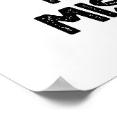 Meat Lovers Make No Mis-steaks Funny Food Pun  ポスター (角)