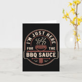 Meat Smoking Dad Quote For Funny Bbq Grill Meat Sm カード (黄色い花)
