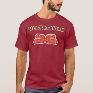 Meatatarianの男らしいワイシャツ Tシャツ