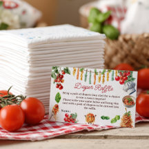 Meatball Italian Pasta Baby Shower Diaper Raffle