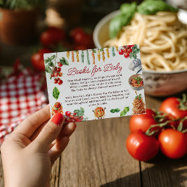 Meatball Italian Pasta Books for Baby Shower エンクロージャーカード