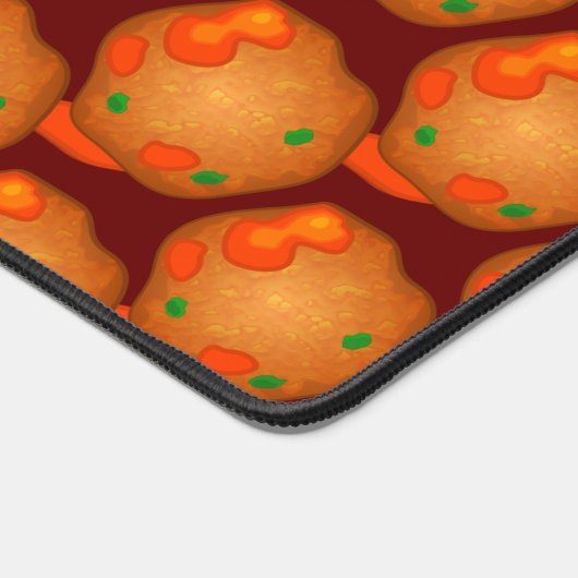 Meatballs – 自おもしろい身のスローガンと名前を持つマンフード デスクマット (コーナー)