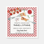 Meatballs Or No Meatballs Gender Reveal Party スタンダードカクテルナプキン (正面)