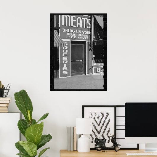 Meats & Groceries ポスター (ホームオフィス)