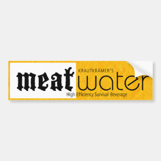 MeatWaterのバンパーステッカー バンパーステッカー