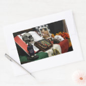 MECAの2008年の死んだフェスティバル 長方形シール (封筒)