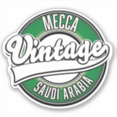 Meccaサウジアラビアヴィンテージロゴ シール (正面)