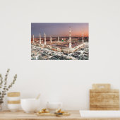 Mecca Al-Masjid an-Nabawi at Maghrib祈りの言葉値 ポスター (キッチン)