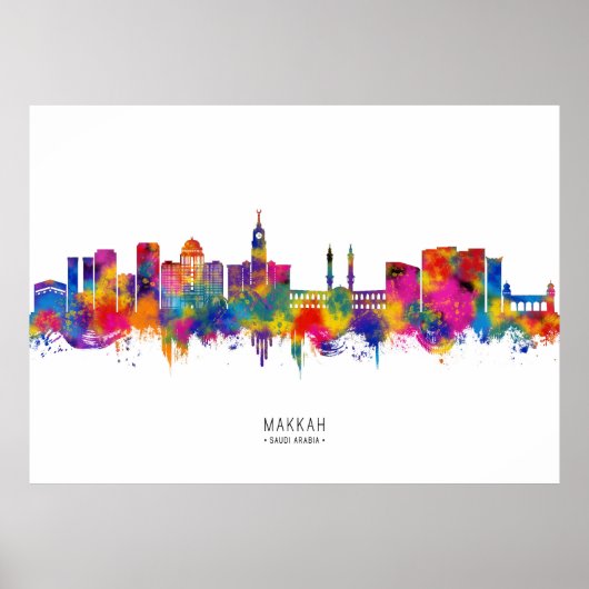 Mecca KSA Skyline ポスター (正面)