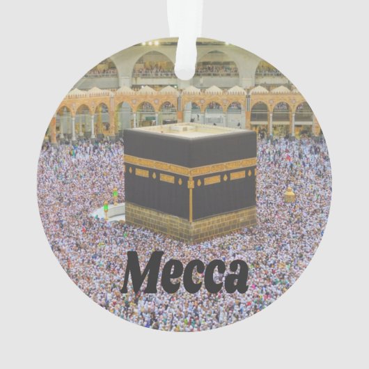 Mecca Saudi Arabiaイスラム教で最も神聖な都市、カアバ オーナメント (裏面)