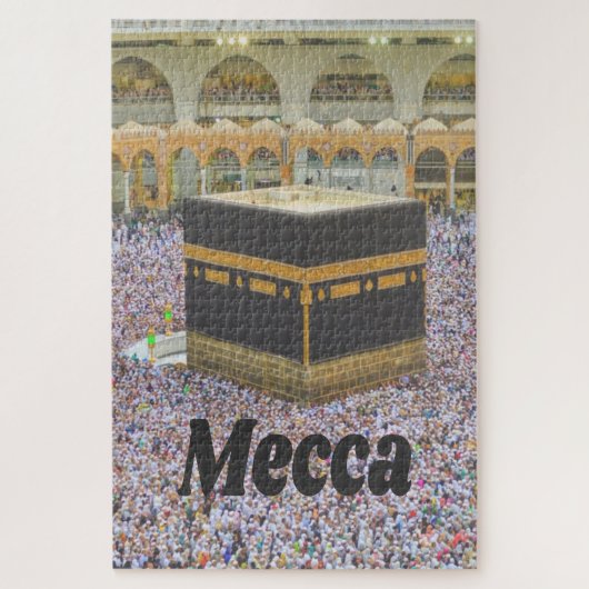 Mecca Saudi Arabiaイスラム教で最も神聖な都市、カアバ ジグソーパズル (縦)