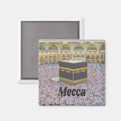 Mecca Saudi Arabiaイスラム教で最も神聖な都市、カアバ マグネット (正面/裏面)
