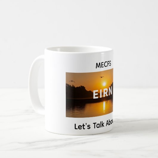 MECFS Let's Talk About It! コーヒーマグカップ (正面左)