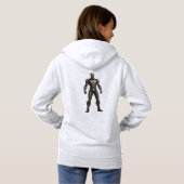 Mech Warrior Hero Pullover SciFi Gamer BOLD パーカ (裏面フル)