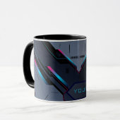 Mecha Fuel Cell | Personalized Gamer Coffee Mug マグカップ (正面左)