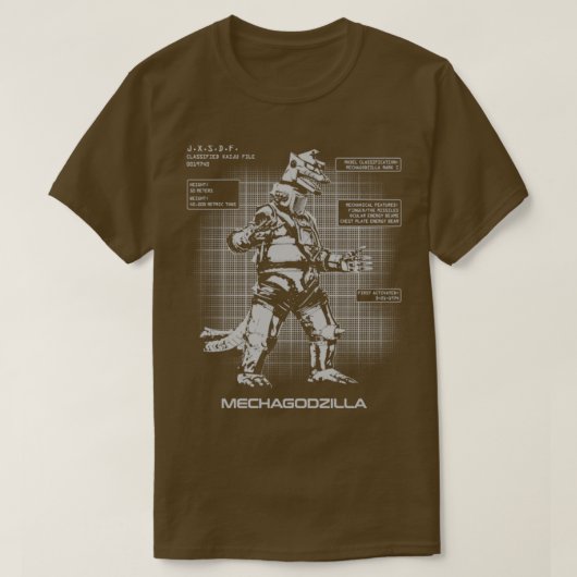MECHAGOZILLA KAIJUファイル Tシャツ (デザイン正面)