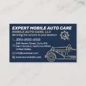 Mechani Service Auto Repair & Car AC Specialist 15 名刺 (正面)