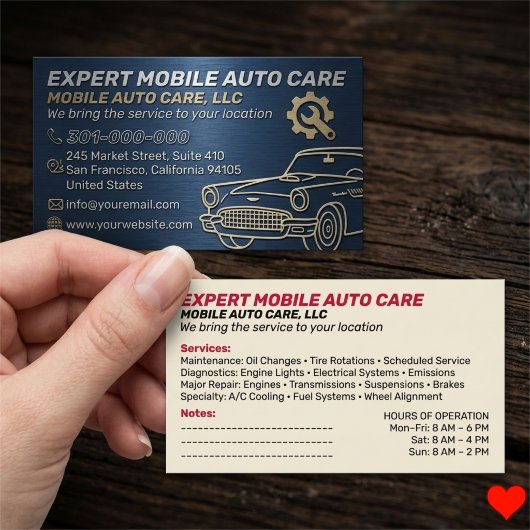 Mechani Service Auto Repair & Car AC Specialist 16 名刺
