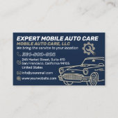 Mechani Service Auto Repair & Car AC Specialist 16 名刺 (正面)
