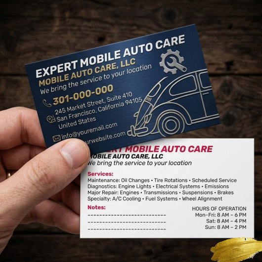 Mechani Service Auto Repair & Car AC Specialist  2 名刺