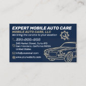 Mechani Service Auto Repair & Car AC Specialist 8 名刺 (正面)