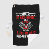 Mechanic Auto Mechanic No 1 Expert ゴルフタオル (インサイチュ)